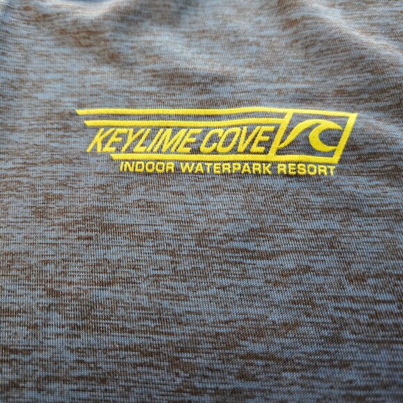 Siver Tech Keylime Cove Long Sleeve 3/4 Zip Dri Fit Running Top Blue Large - Picture 2 of 3